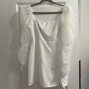 Park & Fifth Leslie Mini Dress (off white color)